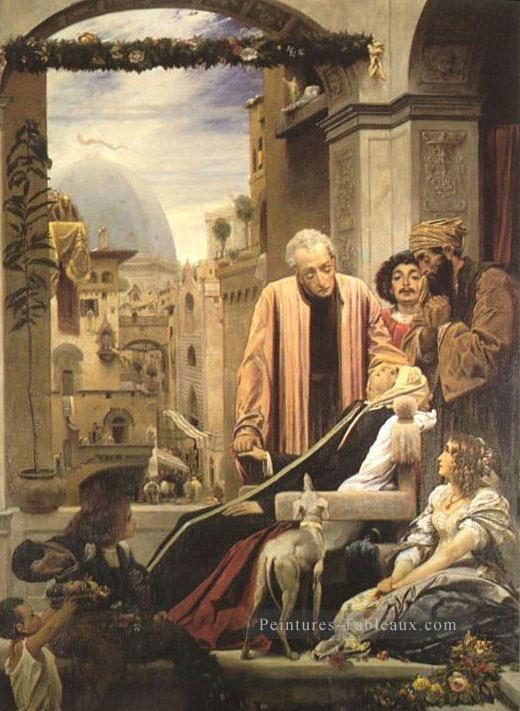 La mort de Brunelleschi 1852 académisme Frederic Leighton Peintures à l'huile